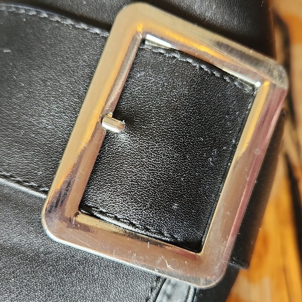 Chase + Chloe Black Pointed Buckle Mules - Picture 10 of 12